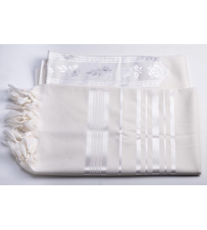 Talit en Laine Blanc