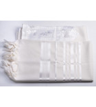 Talit en Laine Blanc