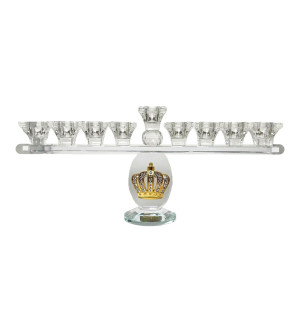 Hanoukia cristal avec couronne