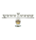 Hanoukia cristal avec couronne