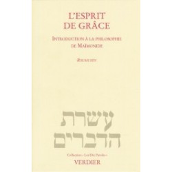 L’Esprit de grâce - Introduction philosophie Maïmonide - Biblieurope