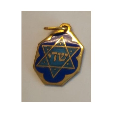 Pendentif Chaday avec étoile de David - Biblieurope