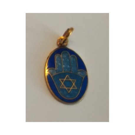 Pendentif Main avec étoile de David - Biblieurope