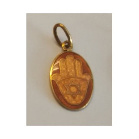 Pendentif Main avec étoile de David - Biblieurope