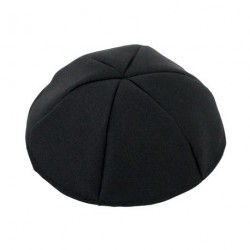 Kippa noir en tissu - Biblieurope
