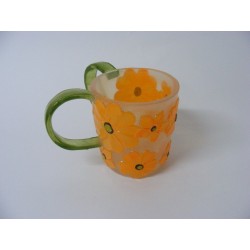 KELI A FLEURS ORANGE - Biblieurope