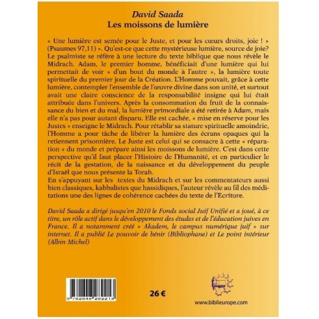 Les Moissons de Lumière - Biblieurope