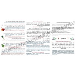Seder de Roch Hachana - rite Livourno - feuille de miel - Biblieurope 2