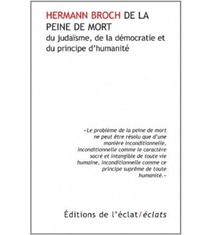DE LA PEINE DE MORT, DU JUDAISME.