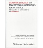 Dix propositions anhistoriques sur la cabale