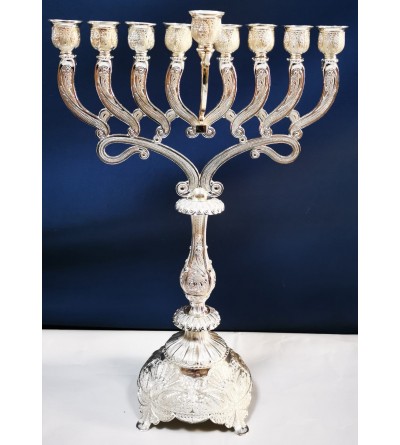 Hanoukia métal argenté