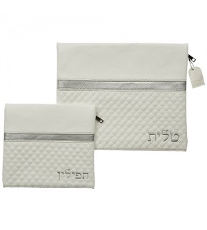 Pochettes Talit et Tefilin - Velour bleu