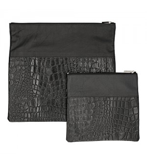 Pochettes Talit et Tefilin - Velour bleu