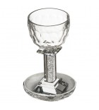 Verre de Kiddouch sans pied chromé argent