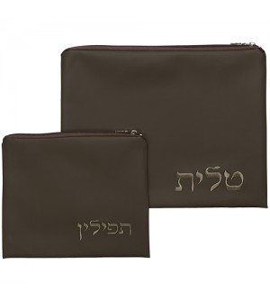 Pochettes Talit et Tefilin - Velour bleu