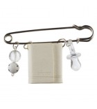 Epingle décorative et protectrice pour bébé - Garcon