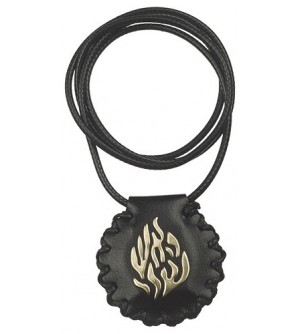 Collier amulette Breslev - Noir