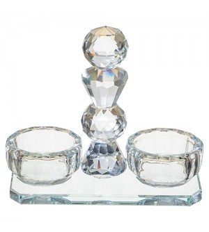 saliere poivriere en cristal - Chabbat Kodech
