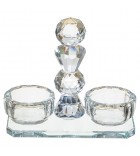 saliere poivriere en cristal - Chabbat Kodech