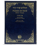 Psaumes de David avec Perek Chira - Bleu Or - Biblieurope