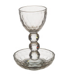 Verre de Kiddouch sans pied chromé argent