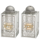 salière et poivrière en cristal duo