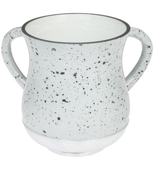 Keli de Netilat Yadayim en Aluminium blanc