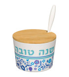 Pot à Miel en Bambou bleu