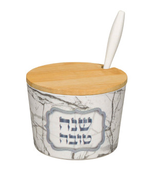 Pot à Miel en Bambou Marbre