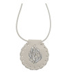 Collier amulette Breslev  aesh cheli - Blanc