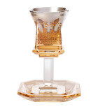 Verre de Kiddouch en cristal “Jérusalem dorée”