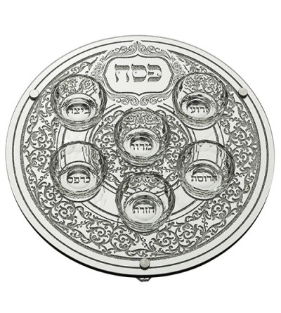 Plateau de Seder de Pessa’h en verre 3