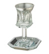 Verre de Kiddouch en cristal transparent