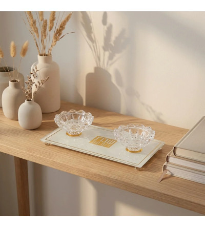 Bougeoirs en verre - Miketer