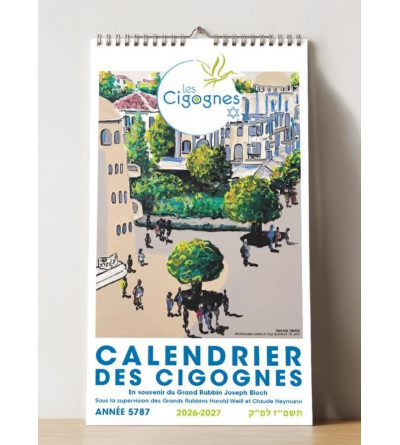 Calendrier Joseph Bloch DES Cigognes 5787. 2026-2027